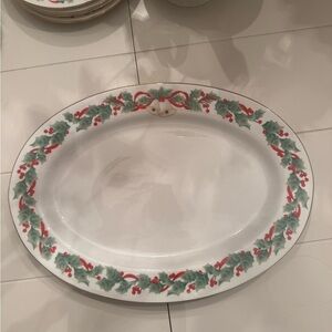Sango Noel 1990 Large Oval Serving Platter – Pattern 8401